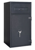 Topas Pro D-II deposit safe, front view with deposit drawer and safe door closed
