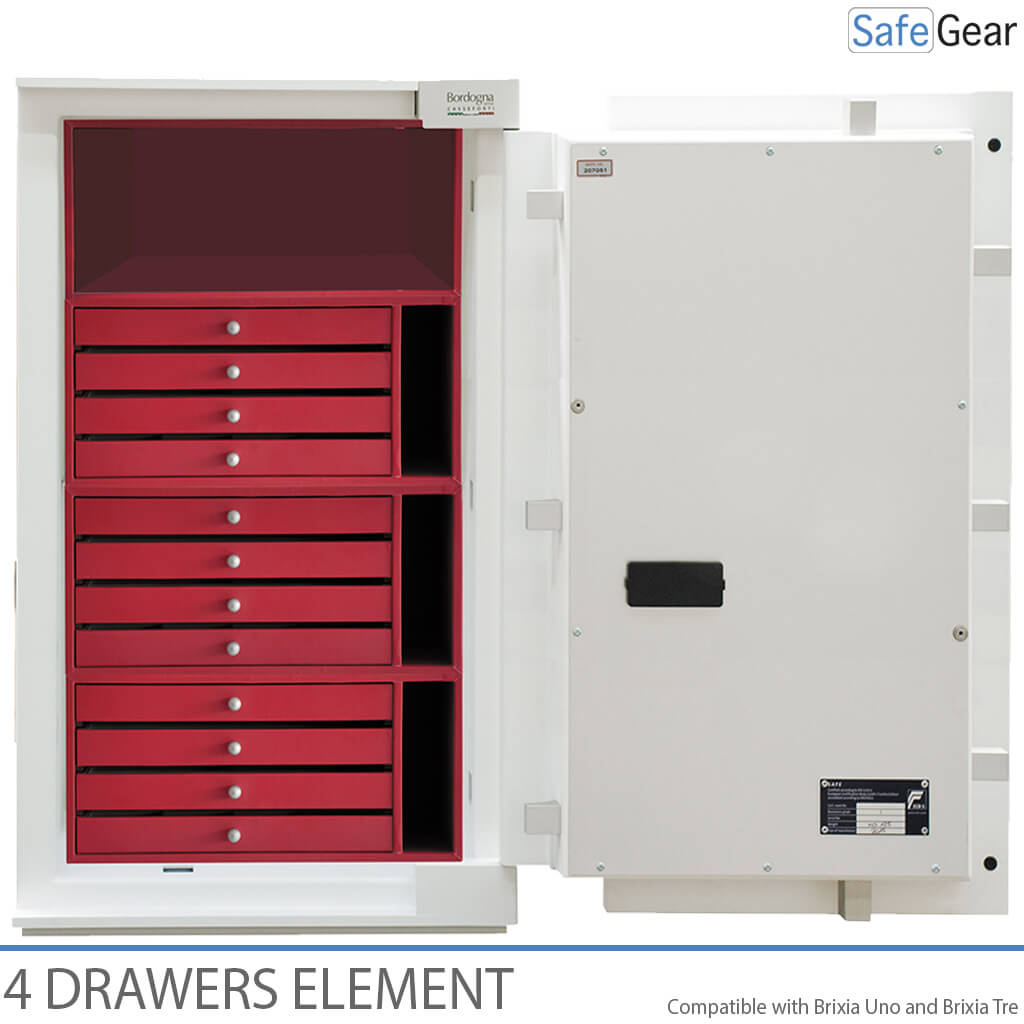 Internal view with 4 drawers
