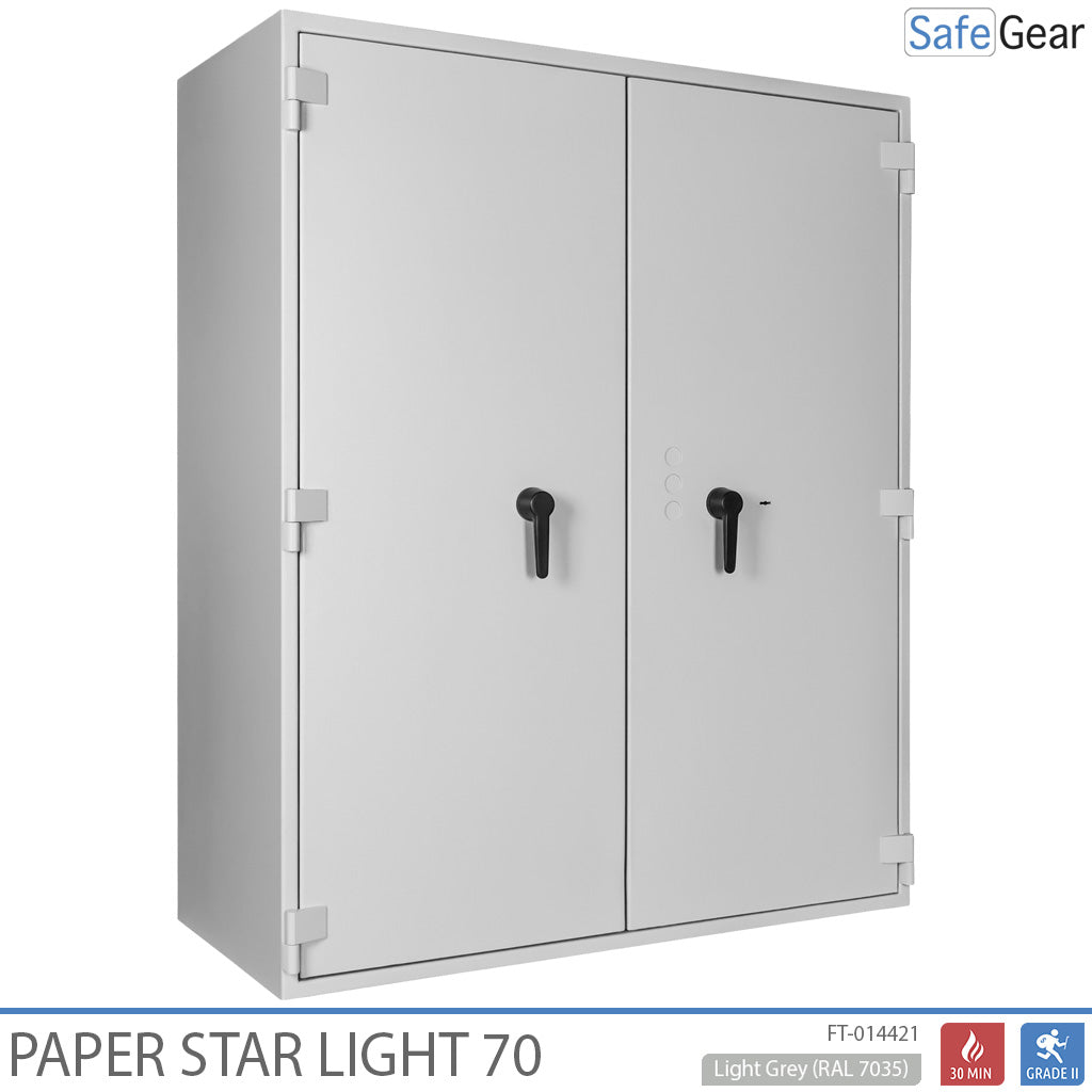 Paper Star Light 70 Dokumententresor – 56 Aktenordner – Einbruchschutz S2 / Feuerprüfung 30m