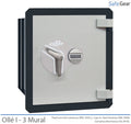 Caja Fuerte - Ollé I Mural - 3 - Cierre Electrónico - con Buzón