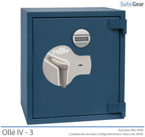 Ollé Series 4 Deposit - Burglary Test Grade 4 - size 3 - Code Lock and Key Lock