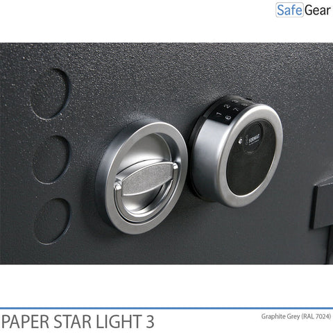 Paper Star Light 3 Fire Safe - 5 Binders - Burglary Test Grade S2 / Fire Test 30 min