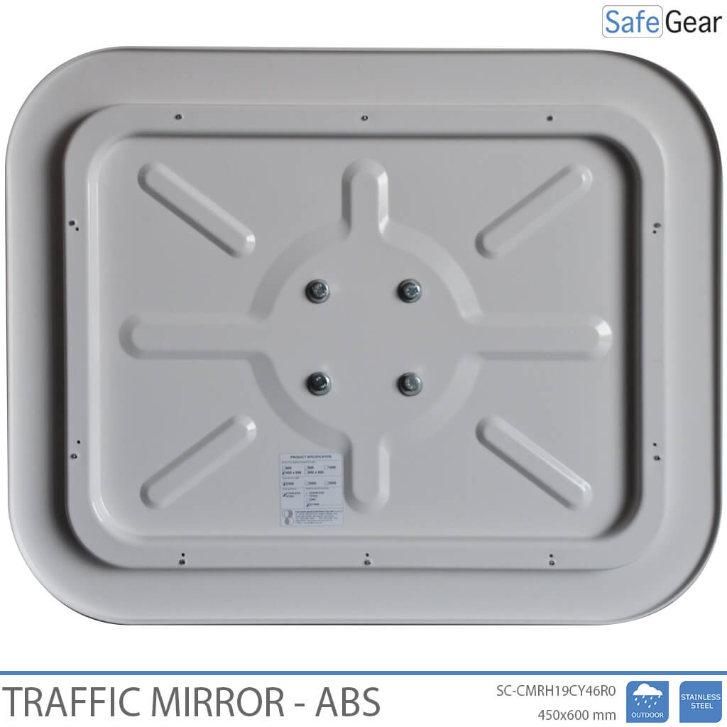 Traffic Mirror - Stainless Steel - Rectangular - 45x60 cm