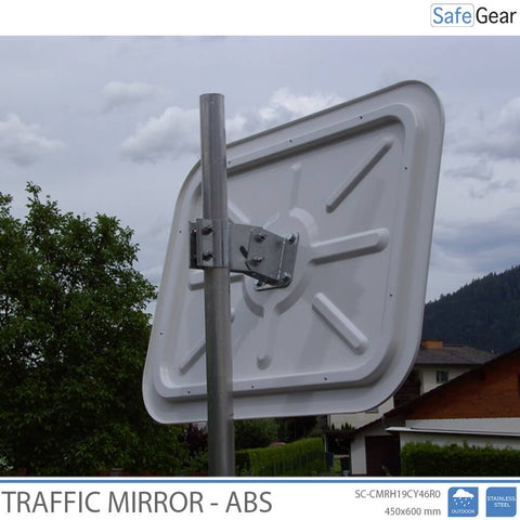 Traffic Mirror - Stainless Steel - Rectangular - 45x60 cm