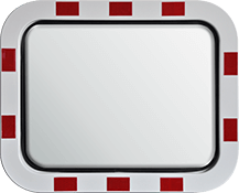 Traffic Mirror - Stainless Steel - Rectangular - 45x60 cm
