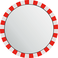 Traffic Mirror - Stainless Steel - Anti-Freeze - Round - 60 cm