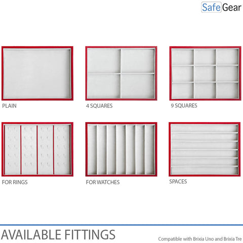 Brixia Uno organizer with 4 drawers for size 1