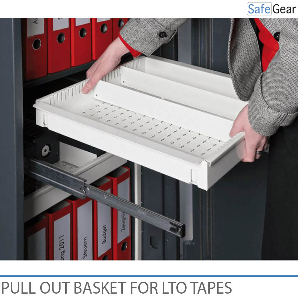 Data basket LTO tapes pull out drawer