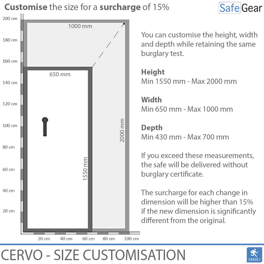 Cervo V Multi Set - Gun Cabinet - (14 Rifles) - Burglary Test Grade 1