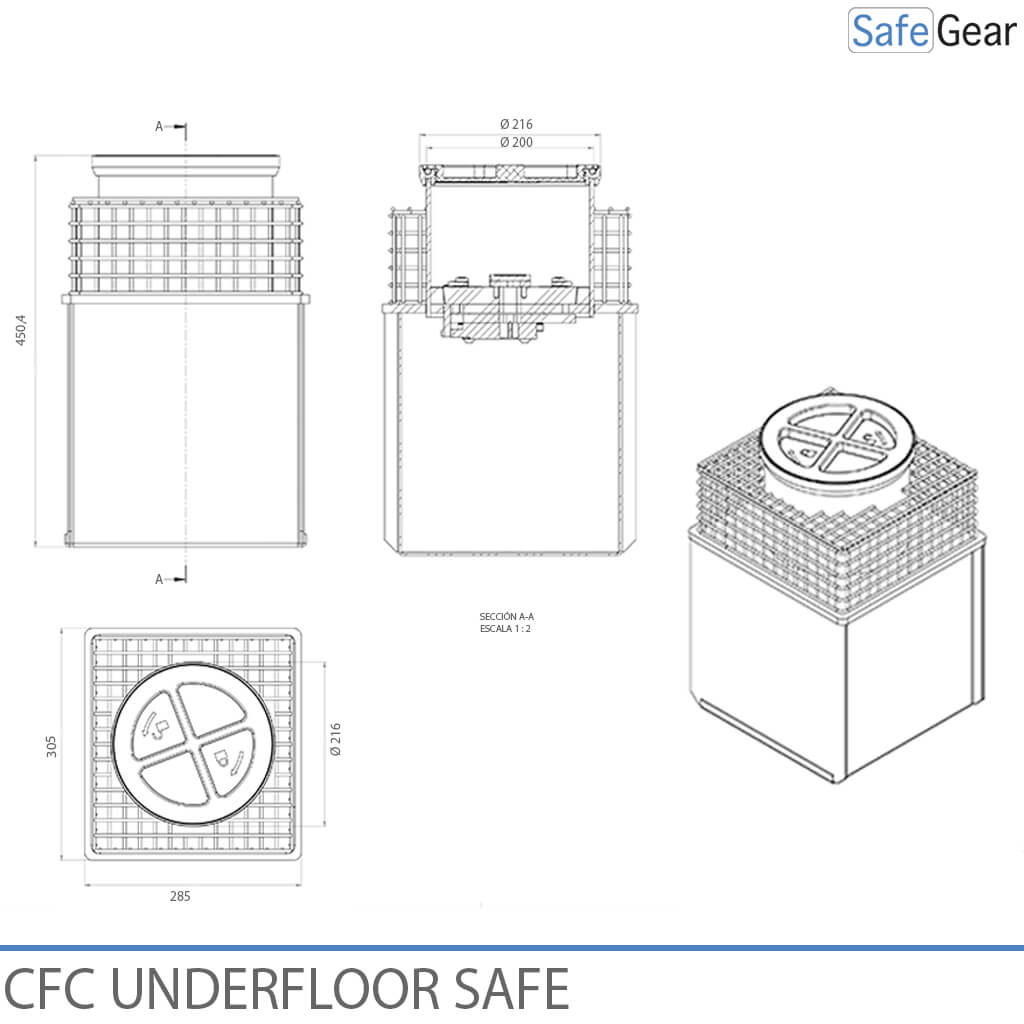 CFC Floor Cabinet - Camouflaged - Mechanical Combination Lock