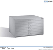 Drawing cabinet A0 with 10 drawers