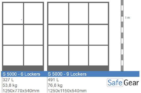 Series Intro - Bag cabinet - 9 compartments with acrylic doors