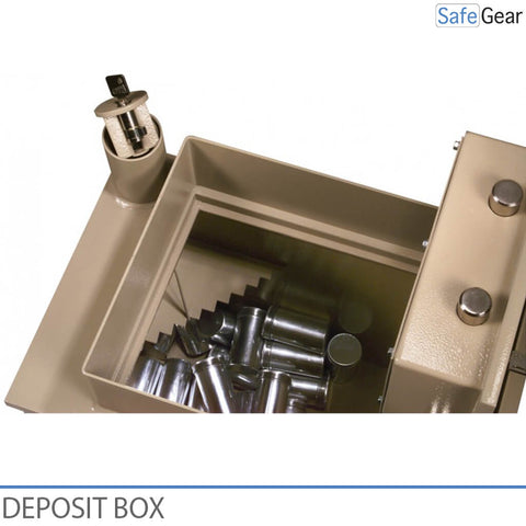 aluminium cash deposit box BT floor safe