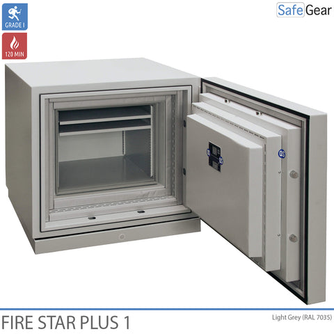Fire Star Plus 1 Fireproof Data Safe (84 LTO) - Burglary Test Grade I / Fire Test 120 min