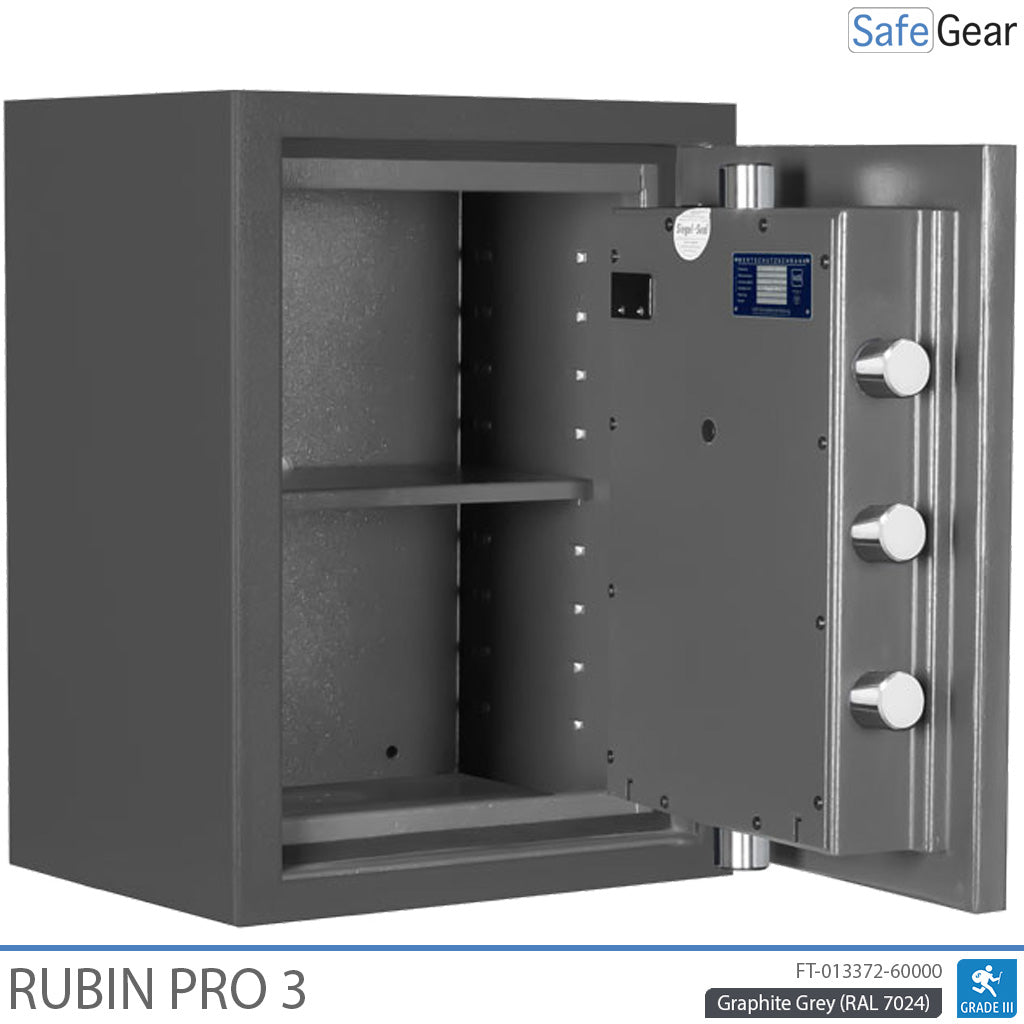 Rubin Pro 3 – Sicherheitstresor (42 Liter) – Einbruchprüfung Klasse 3