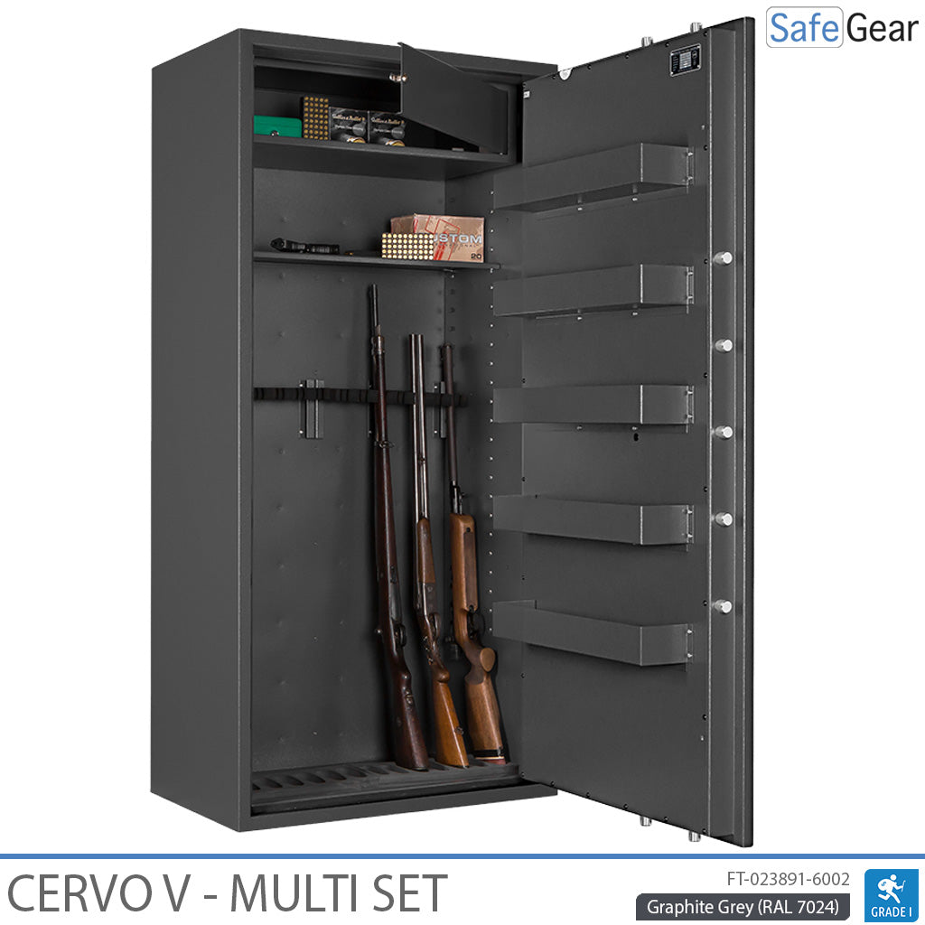 Cervo V Multi Set - Gun Cabinet - (14 Rifles) - Burglary Test Grade 1