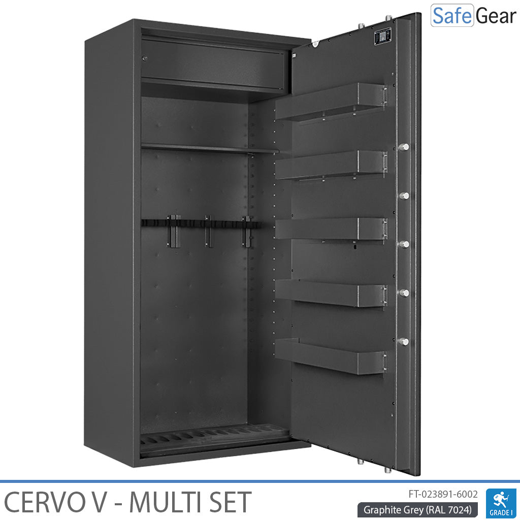 Cervo V Multi Set - Gun Cabinet - (14 Rifles) - Burglary Test Grade 1