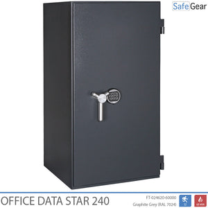 Office Data Star 240 Fireproof Data Safe - (456 LTO Tapes) - Burglary Test Grade S2 / Fire Test 60 min