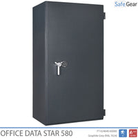 Office Data Star 580 Fireproof Data Safe - (1482 LTO Tapes) - Burglary Test Grade S2 / Fire Test 60 min