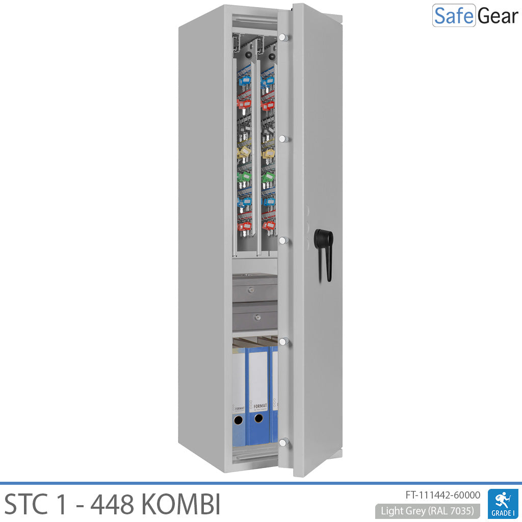 STC 1 - 448 Kombi – 448 Schlüssel (125 L) – Einbruchschutz Klasse I – Schlüsselschloss
