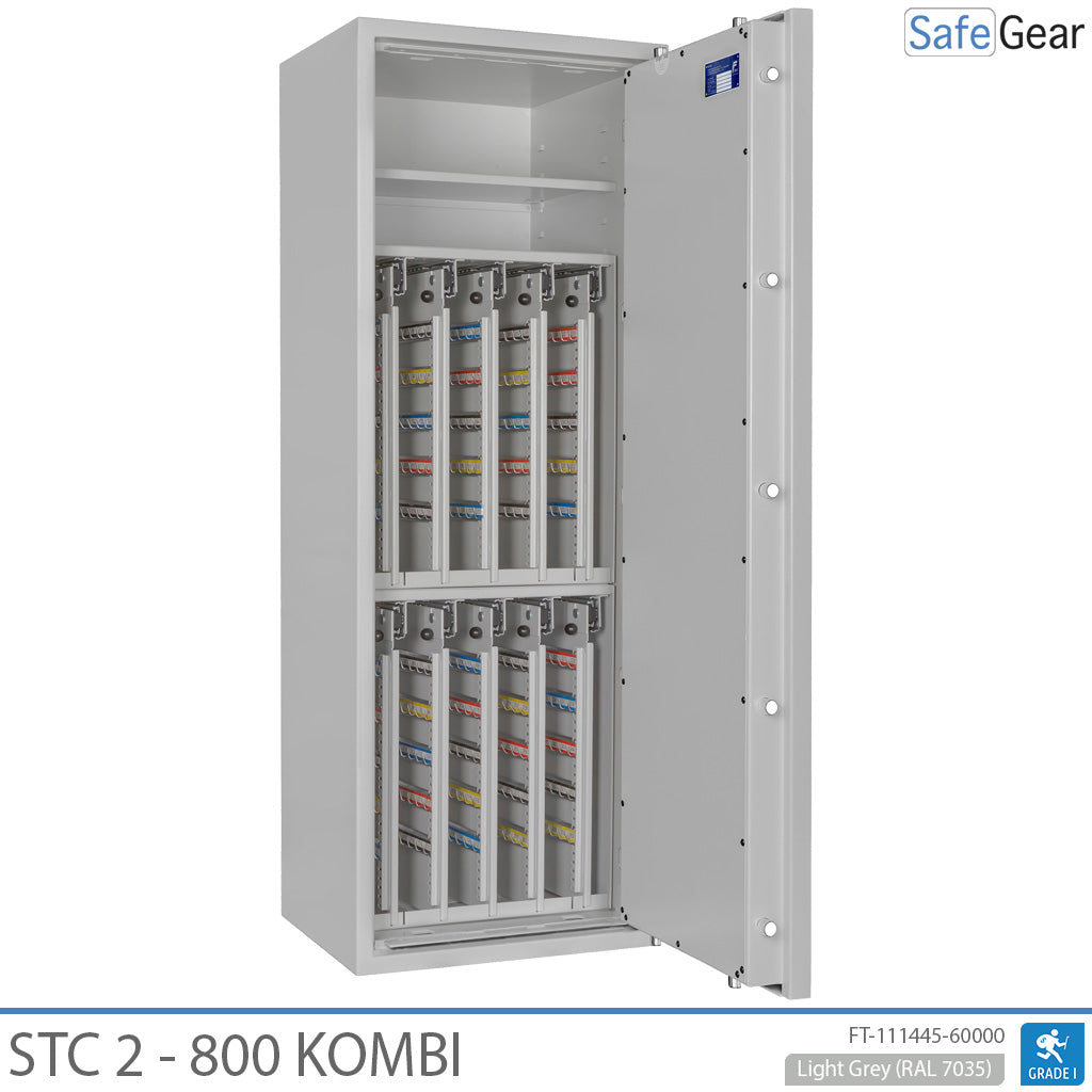 STC 2 - 800 Kombi – 800 Schlüssel (166 L) – Einbruchschutz Klasse I – Schlüsselschloss
