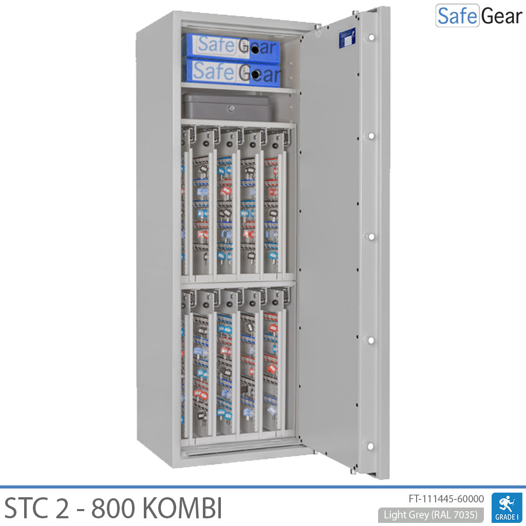 STC 2 - 800 Kombi – 800 Schlüssel (166 L) – Einbruchschutz Klasse I – Schlüsselschloss