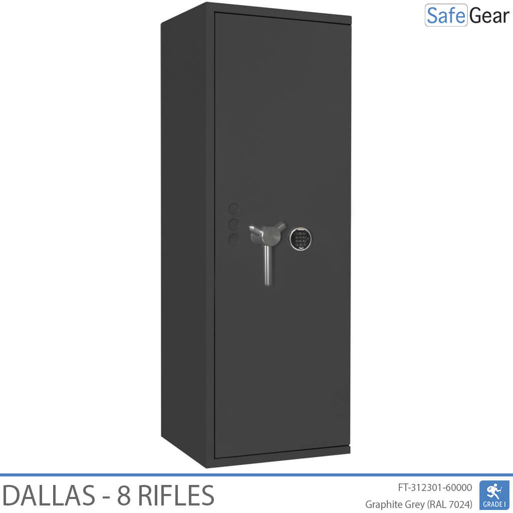 Dallas Gun Safe 8 Rifles - Grade 1 - Code Lock