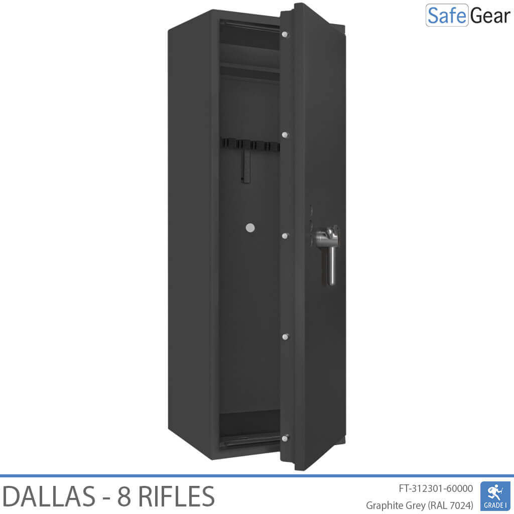 Dallas Gun Safe 8 Rifles - Grade 1 - Code Lock