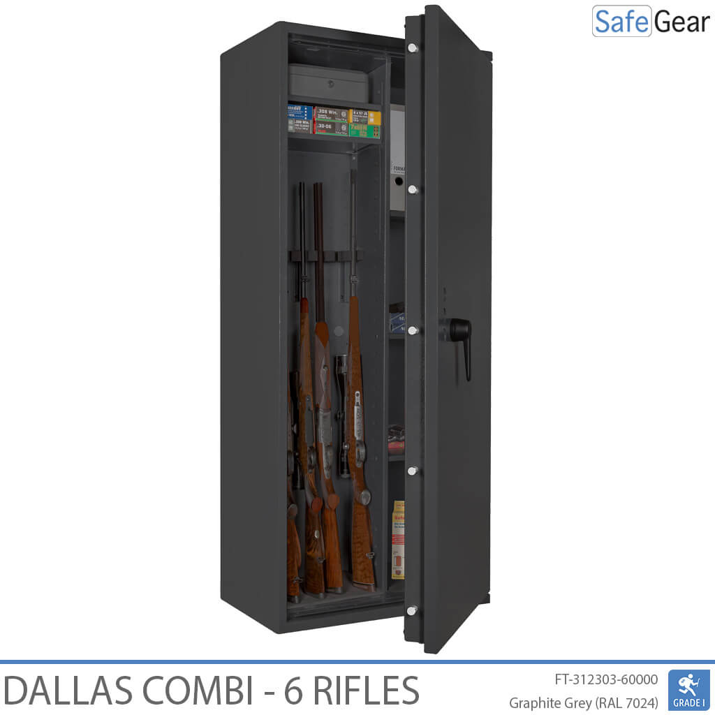 Dallas Combi - Gun Safe (6 Rifles) - Burglary Test Grade 1