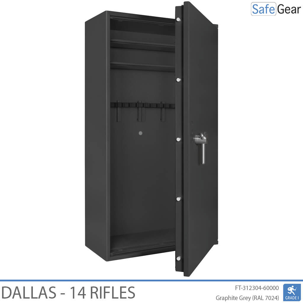 Dallas – Waffenschrank (14 Gewehre) – Einbruchschutz Klasse 1