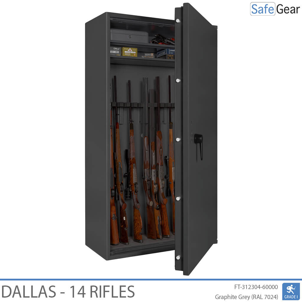 Dallas – Waffenschrank (14 Gewehre) – Einbruchschutz Klasse 1
