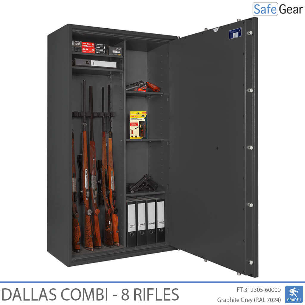 Dallas Combi - Gun Safe (8 Rifles) - Burglary Test Grade 1