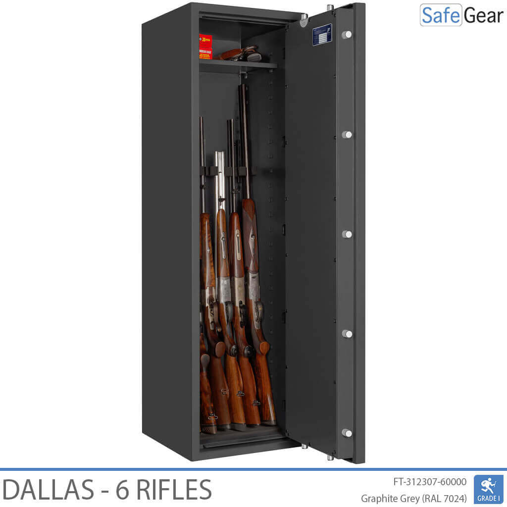 Dallas - Gun Safe (6 Rifles) - Burglary Test Grade 1