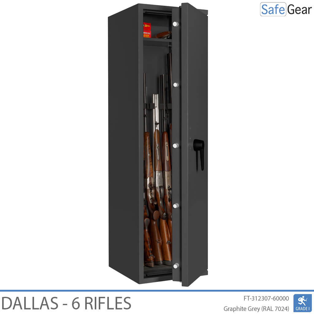 Dallas - Gun Safe (6 Rifles) - Burglary Test Grade 1