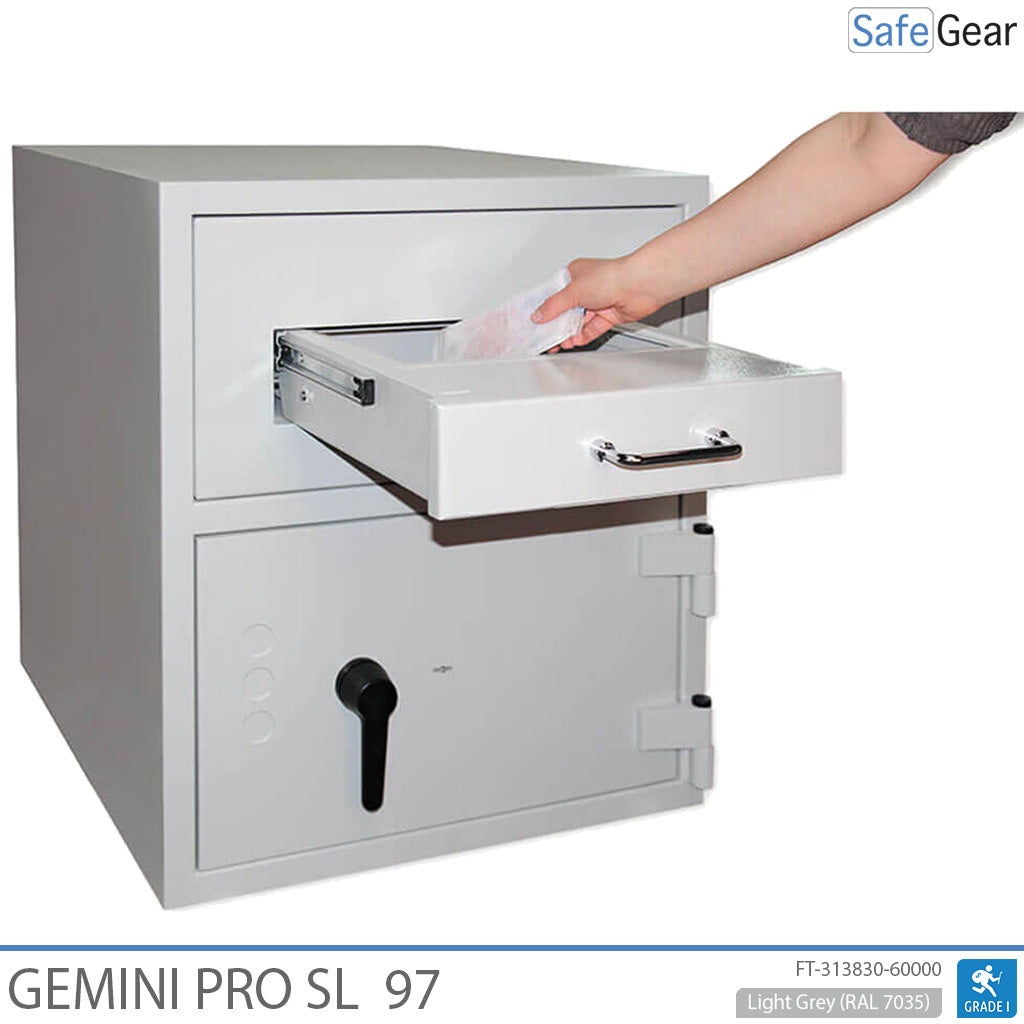 Gemini Pro SL 97 Deposit Safe (119 L) - Burglary test D-I - Code lock with 9 user codes