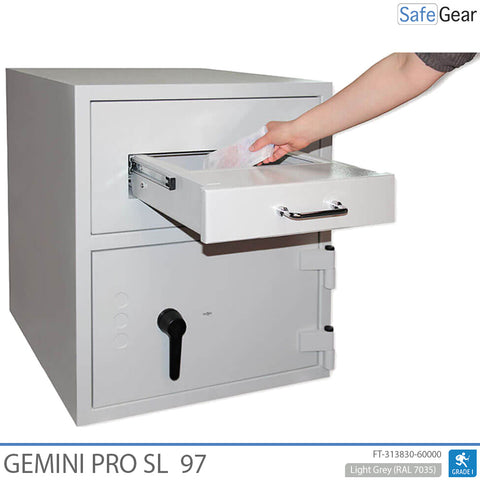 Gemini Pro SL 97 Deposit Safe (119 L) - Burglary test D-I - Code lock with 9 user codes