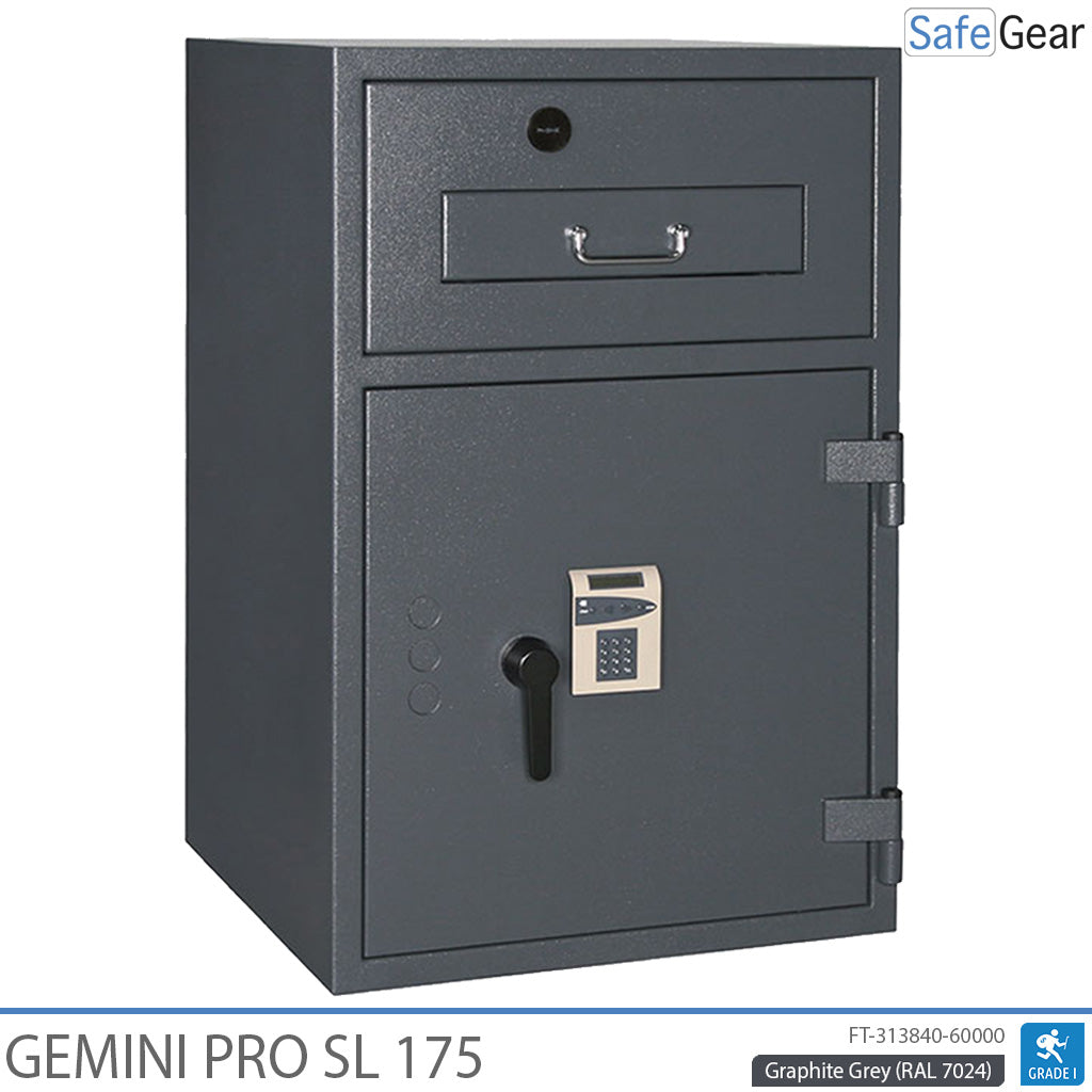 Gemini Pro SL 175 Deposittresor (205 L) – Einbruchprüfung D-I – Codeschloss mit 9 Benutzercodes