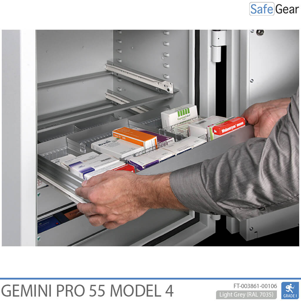 Gemini Pro 55 - Pharmacy Safe (292 Liters) - 7 Drawers - 1 Shelves - Burglary Test Grade 1