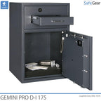 Gemini Pro D-I 340 Deposit Safe (384 L) - Burglary Test D-I - Key Lock