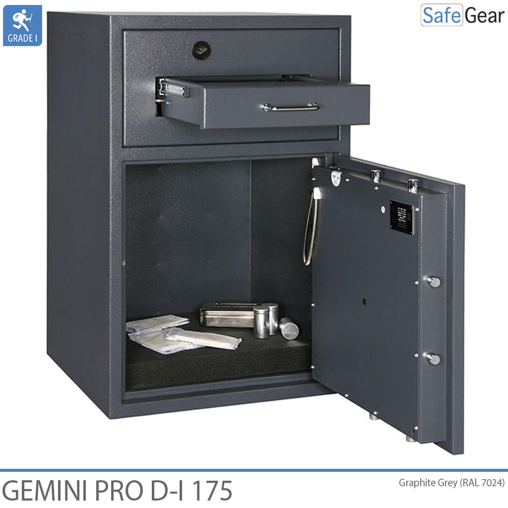 Gemini Pro D-I 340 Deposit Safe (384 L) - Burglary Test D-I - Code Lock with 9 user codes