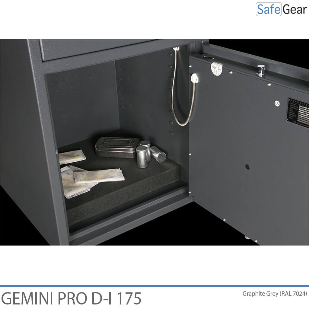 Gemini Pro D-I 175 Deposit Safe (205 L) - Burglary Test D-I - Code Lock with 9 user codes