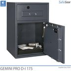 Gemini Pro D-I 250 Deponeringsskab (294 L) - Indbrudstest D-I - Kodelås m. 9 brugerkoder