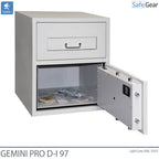 Gemini Pro D-I 97 Deponeringsskab (119 L) - Med Indvendigt Rum - Indbrudstest D-I - Kodelås Axessor