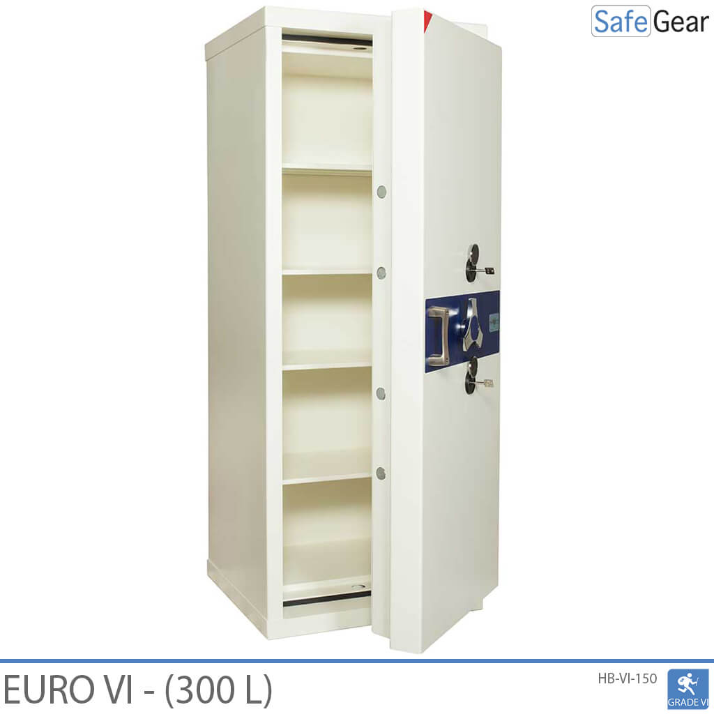 Euro VI High Security Floor Safe. House Safe to deposit valuables, cash and jewelry. Burglary tested in Grade 6 EN 1143-1.