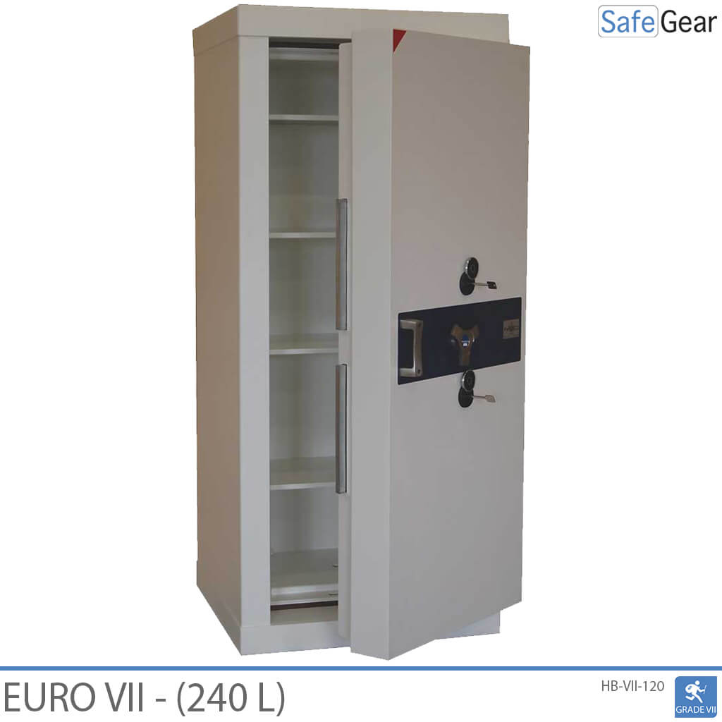 Euro VII High Security Floor Safe. House Safe to deposit valuables, cash and jewelry. Burglary tested in Grade 7 EN1143-1.