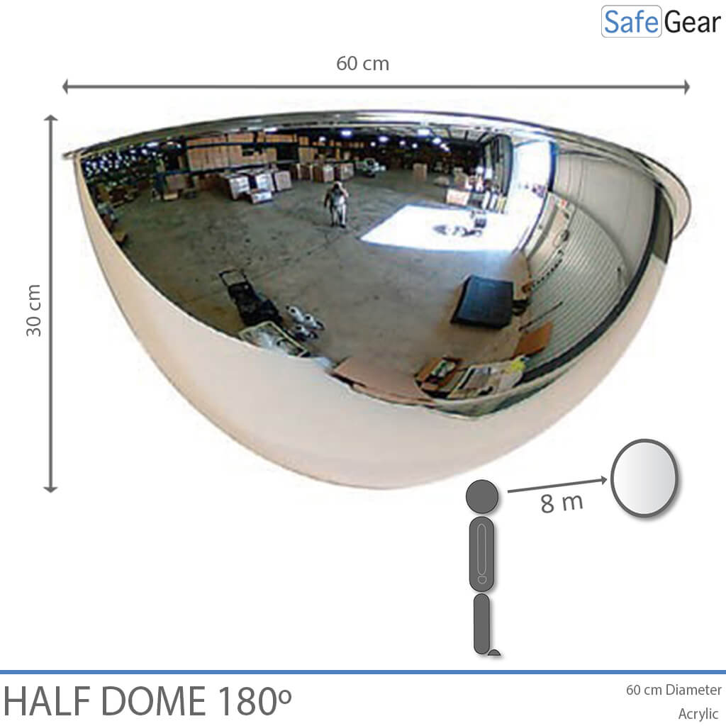 180° Halbkuppelspiegel