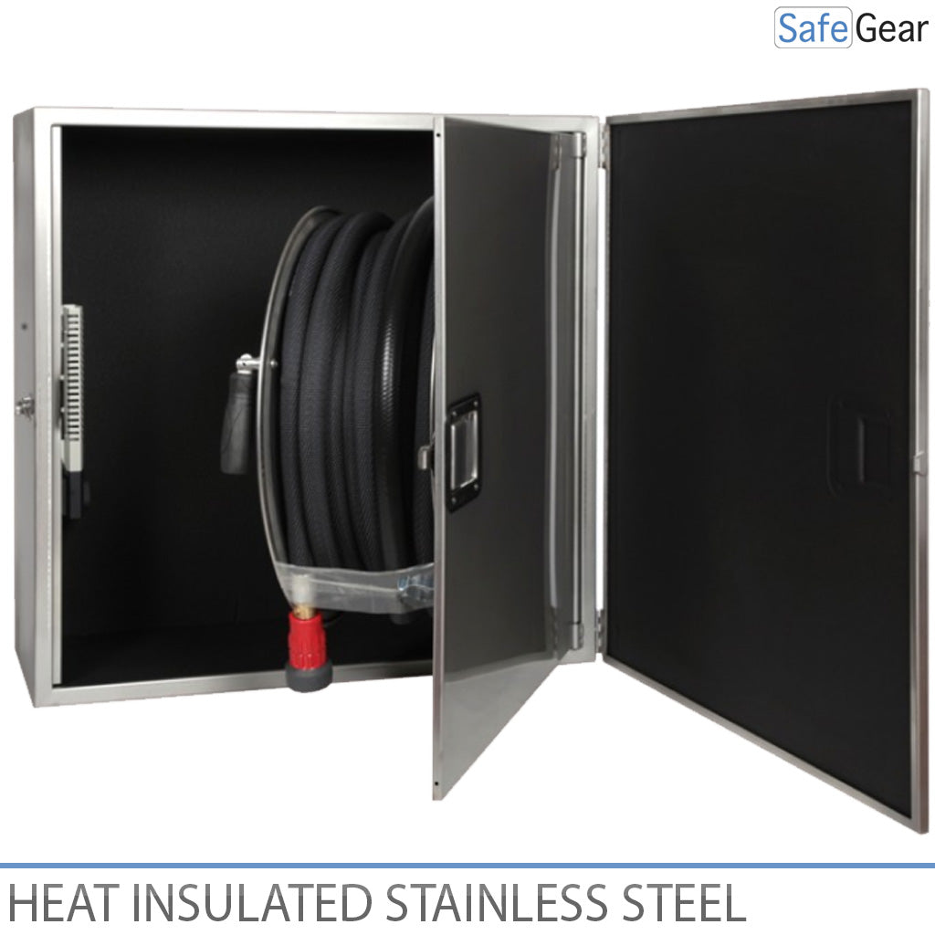 Fire Hydrant Cabinet with Insulation and Heating - 790x790x365 mm - Stainless Steel