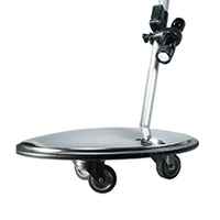 Inspection mirror with wheels - Stainless Steel - Diameter 32 cm