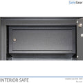 interior safe, inner safe, graphite grey single-doored