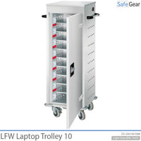 LFW Laptop Trolley - 10 Laptops with Charging